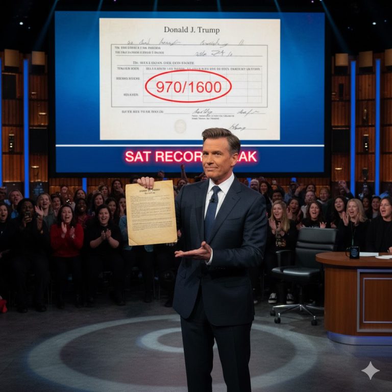 ¡BOMBAZO EN VIVO! El Monólogo de Medianoche que Congeló la Política: Trump Ridiculiza a Egresados de Harvard, y Jimmy Kimmel Responde Desenterrando Su PUNTAJE SAT de 1965—La Puntuación de “Genio Estable” Que No Llega al Promedio Nacional.