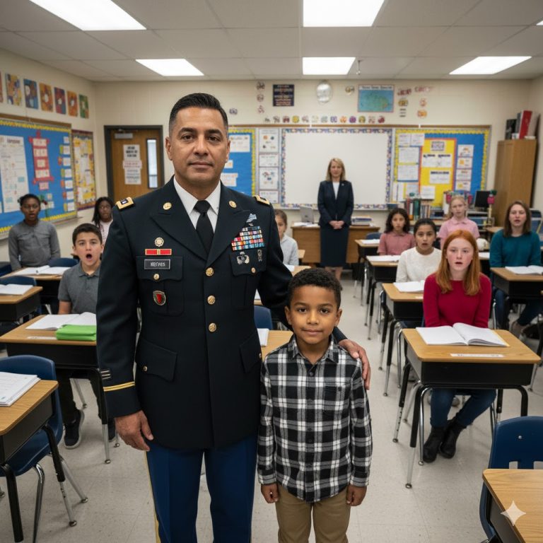 “Mi Padre Trabaja en el Pentágono”: La Declaración del Niño Mexicano-Americano que Desencadenó Burlas y Desprecio de Compañeros y Maestra en una Escuela de Texas — 10 Minutos de Humillación Seguidos por la Entrada de un Coronel del Ejército en Uniforme que Dejó a Todo el Salón de Clases Congelado en un Silencio de Vergüenza y Respeto.