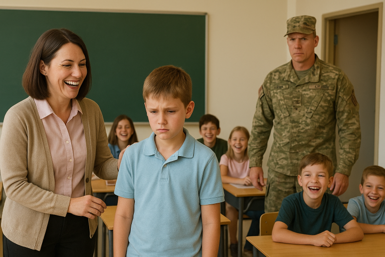 Se burlaron de él por decir que su papá trabajaba en el Pentágono. 10 minutos después, su padre llegó y silenció a todos.