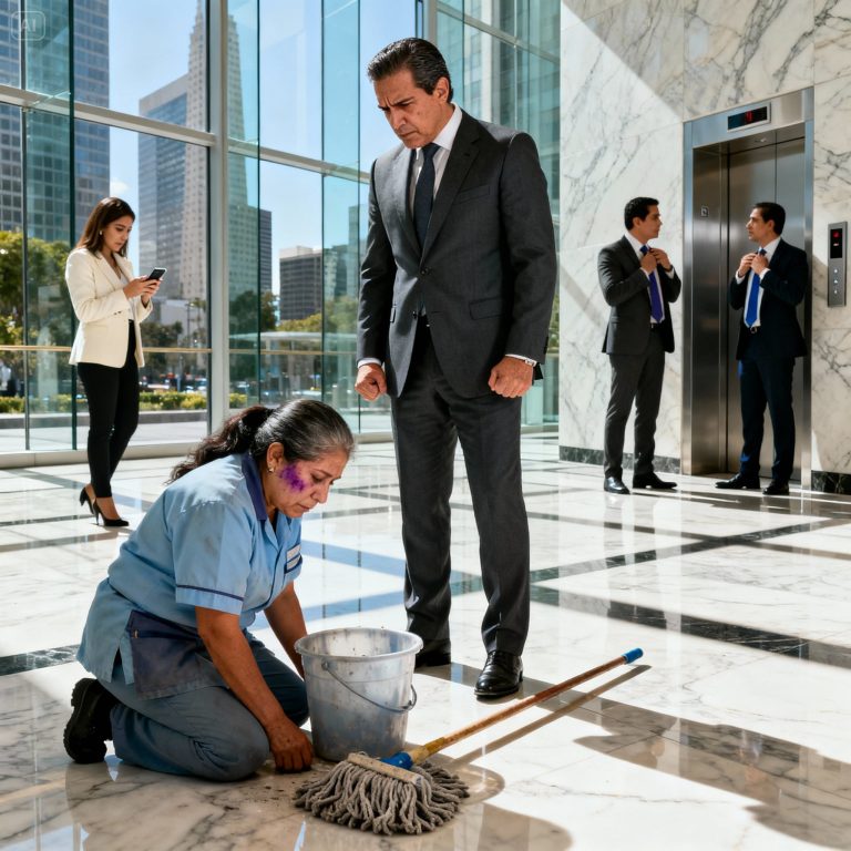 El Silencio del M谩rmol se Rompi贸: Lo Que un CEO Fr铆o y Distante Vio en los Moratones de su Limpiadora Desencaden贸 una Guerra Contra la Violencia Dom茅stica en el Coraz贸n del Rascacielos. Su Reacci贸n Inesperada No Solo Le Salv贸 la Vida a Ella, Sino que Cambi贸 la Cultura de la Empresa para Siempre.