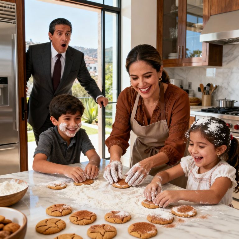 LA REVELACIÓN EN UNA MANSIÓN DE CRISTAL: El Magnate de Bienes Raíces que lo Tenía Todo Menos un Alma Descubre el Horrible Secreto que su Empleada Doméstica Le Había Estado Ocultando Durante Años y Cae de Rodillas al Comprender que la Verdadera Fortuna No se Mide en Millones, Sino en el Crujido de unas Galletas y la Risas Perdidas de sus Hijos