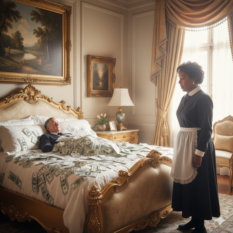 Fingi贸 dormir sobre $50,000 para probar a su sirvienta. La reacci贸n de ella lo dej贸 en shock.